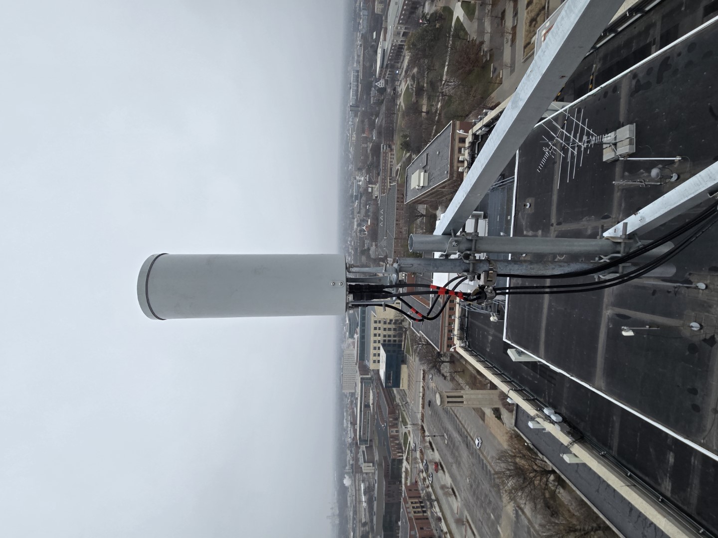 SDR antenna on Oldfather Hall